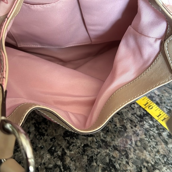 Coach snaphead sateen  Pink and Brown Retro Hobo Bag NWOT - Picture 14 of 16